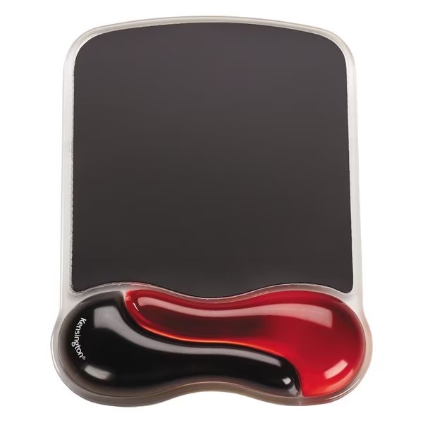 Duo Gel Mouse Pad Wrist Rest, Red, KENSINGTON, Mfr# K62402AM